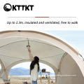 Outdoor rain and sun protection dome canopy